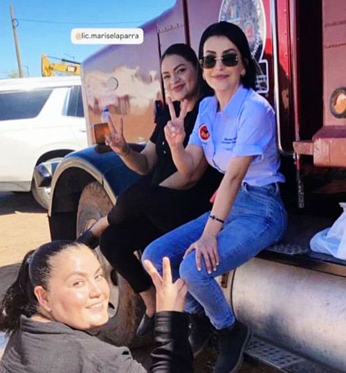 Carolina Lara Moreno, Marisela Parra Martínez y Brenda Esquer Palma.