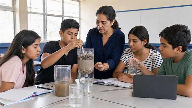 Docente y estudiantes mexicanos desarrollan un proyecto científico para participar en el Premio STEM 2026.