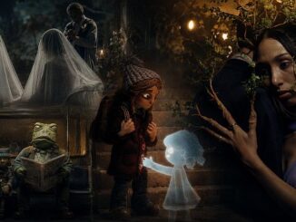 Sala de cine con público frente a una proyección de terror, imagen conceptual de los cortometrajes de Macabro 2026.