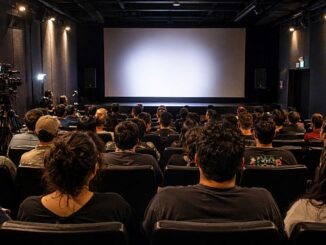 Público en una función de cine mexicano independiente durante un festival en Ciudad de México